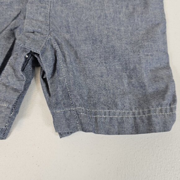 Dickies One Piece Baby Romper 6-9 mo Blue Denim Chambray Garage Moto Boy Girl - Picture 16 of 16